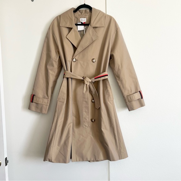 NWT! KULE The Rox Trench in Color Khaki - Picture 8 of 9